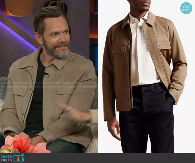 Ted Baker Filtyj raglan-sleeve wool jacket worn by Joel McHale on The Real Housewives of Potomac