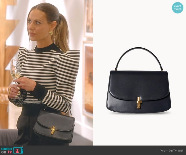 The Row Sofia 10 Leather Tote Bag worn by Dorit Kemsley on The Real Housewives of Beverly Hills