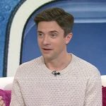 Topher Grace’s textured knit sweater on Today