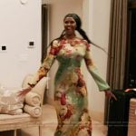 Ubah’s ‘s floral print maxi dress on The Real Housewives of New York City