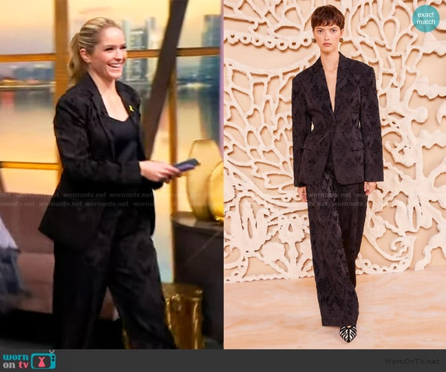 Ulla Johnson Dhemi Jacket worn by Sara Haines on The View