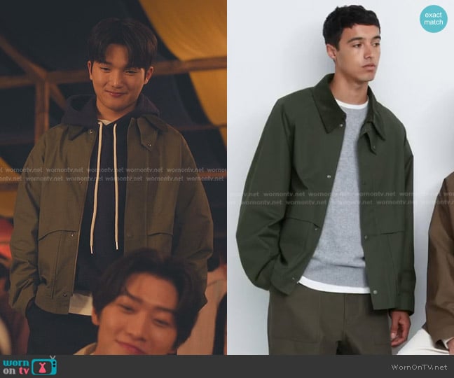 Uniqlo Utility Short Blouson worn by Dae Heon Kim (Choi Min-yeong) on XO Kitty