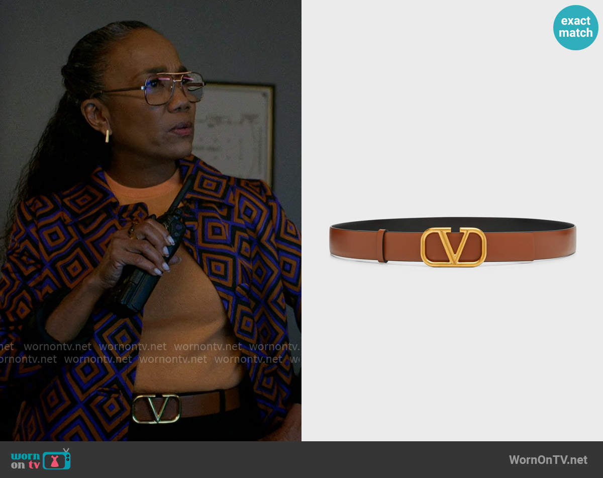 Valentino VLOGO Belt worn by Amanda Wagner (Sonja Sohn) on Will Trent