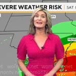 Vanessa Murdock’s pink collared dress on CBS Mornings