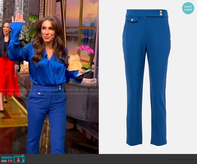 Veronica Beard Renzo Stretch Straight Crop Pants worn by Alyssa Farah Griffin on The View