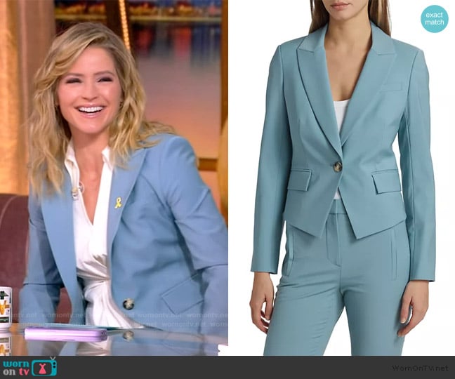 Veronica Beard Hosanna Dickey Jacket worn by Sara Haines on The View