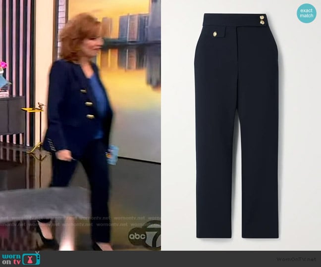 Veronica Beard Renzo Straight Crop Pants worn by Joy Behar on The View