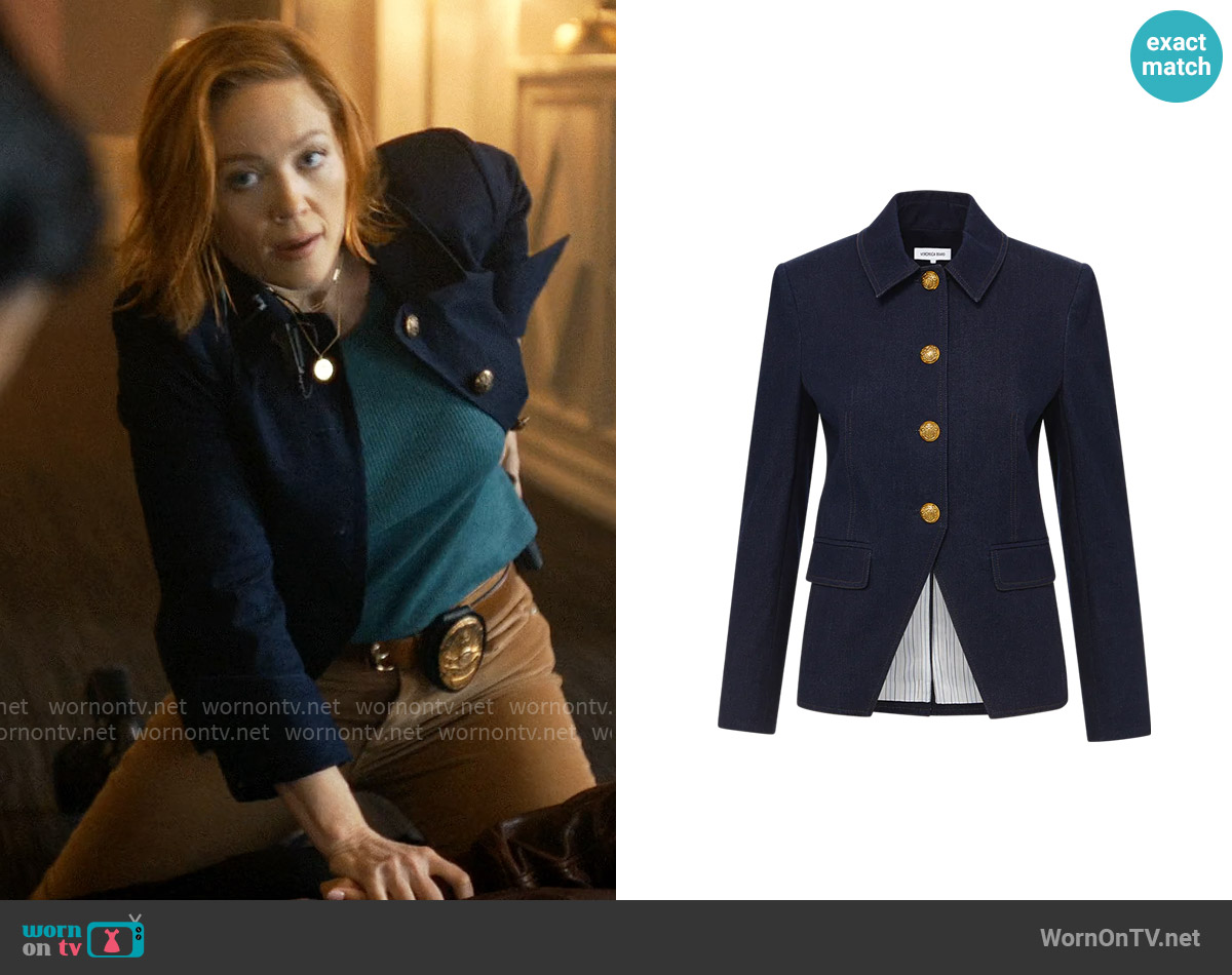 Veronica Beard Aire Jacket worn by Angie Polaski (Erika Christensen) on Will Trent