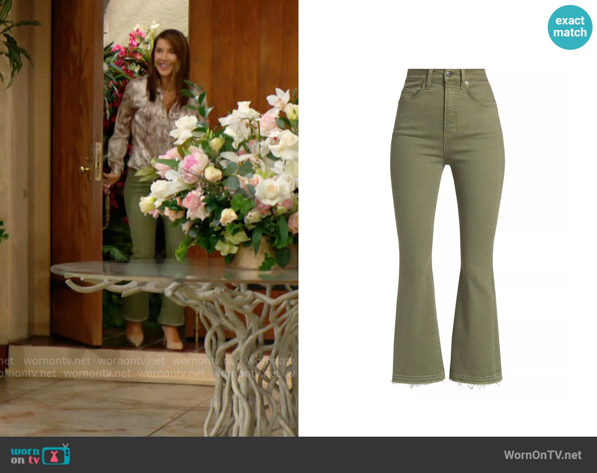 Steffy’s green jeans on The Bold and the Beautiful