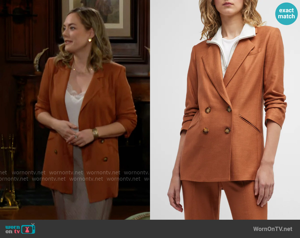 Veronica Beard Rupert Dickey Jacket worn by Hope Logan (Annika Noelle) on The Bold and the Beautiful