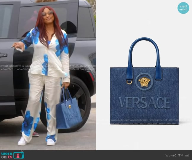 Garcelle’s blue tote bag on RHOBH