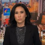 Vicky’s gray leopard print top on NBC News Daily