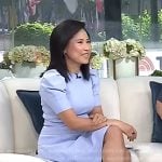 Vicky’s blue puff sleeve dress on Today