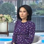 Vicky’s purple floral dress on Today