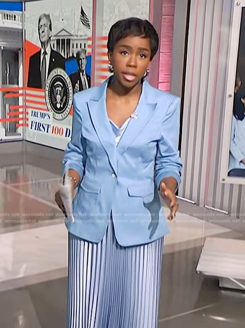 Zihnle's blue blazer  on NBC News Daily