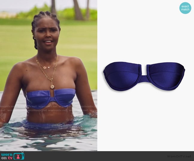 Zimmermann Underwired bandeau bikini top worn by Ubah Hassan on The Real Housewives of New York City