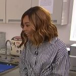 Zuri’s striped blouse on Access Hollywood