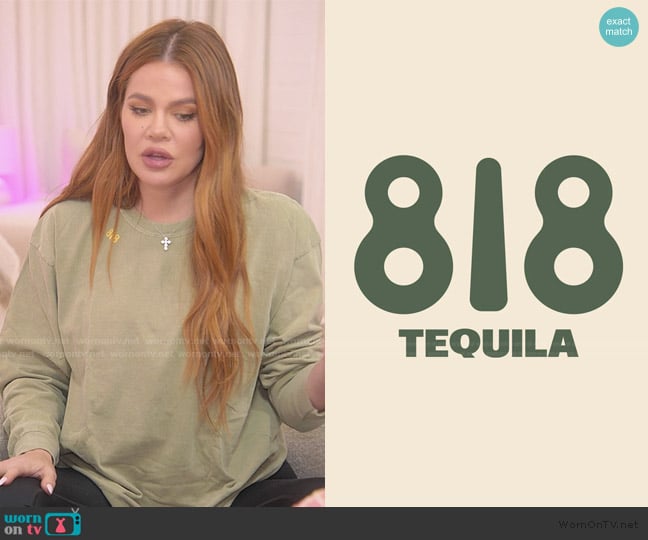 818 Tequila Sweatshirt worn by Khloe Kardashian (Khloe Kardashian) on The Kardashians