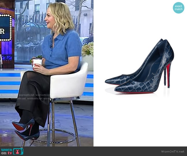 Christian Louboutin Kate 100 Pumps worn by Amy Poehler on Today