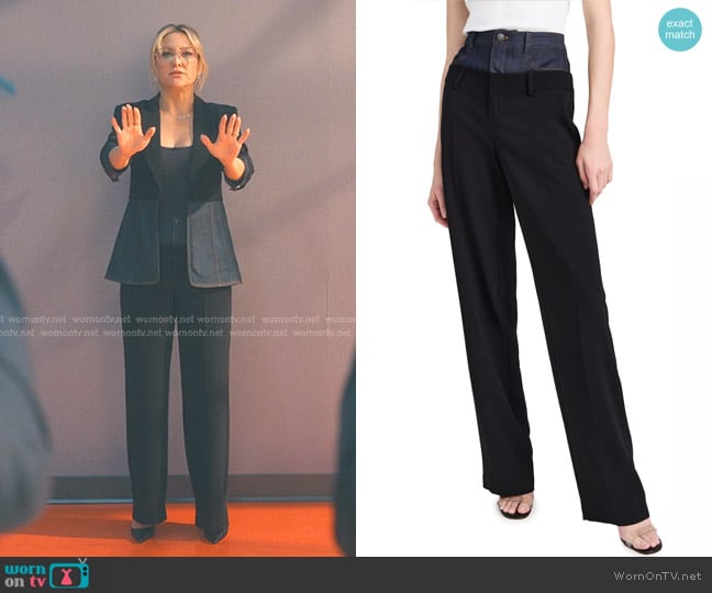 Cinq a Sept Dionne Pants worn by Isla Gordon (Kate Hudson) on Running Point