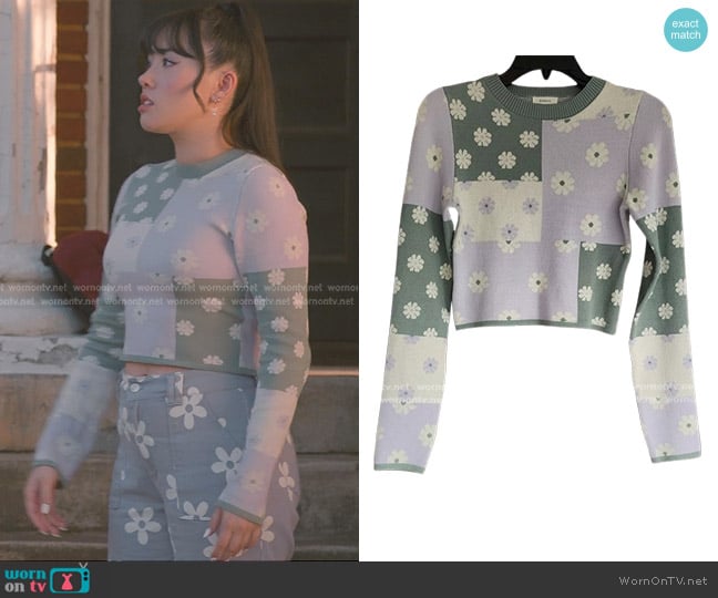 Dreamers by Debut Cropped Long Sleeve Sweater worn by Lily (Artemis) on Sweet Magnolias