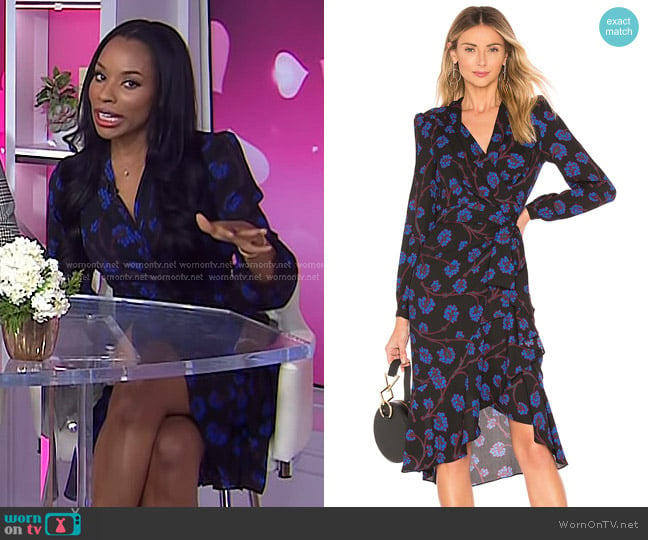 Diane von Furstenberg Jovie Wrap Dress worn by Devyn Simone on Today