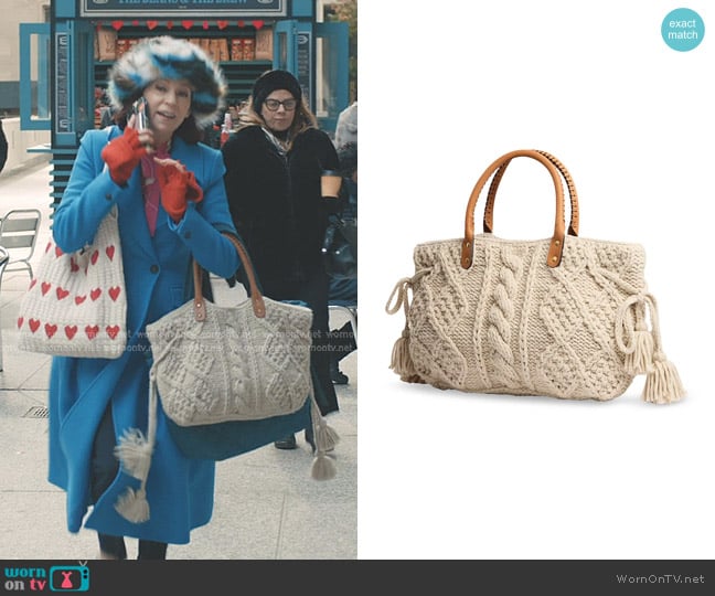 Gerard Darel 24 GD Marilyn Knit Handbag worn by Elsbeth Tascioni (Carrie Preston) on Elsbeth