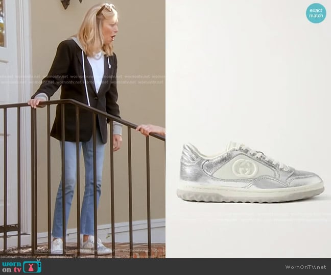 Gucci MAC80 Lace-up Sneakers worn by Sutton Stracke on The Real Housewives of Beverly Hills