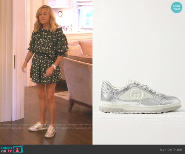 Gucci MAC80 Lace-up Sneakers worn by Sutton Stracke on The Real Housewives of Beverly Hills