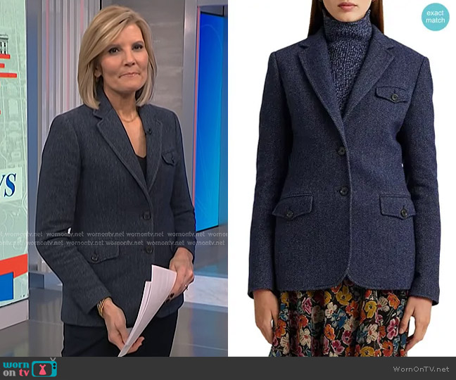 Lauren Ralph Lauren Hezinna Blazer worn by Kate Snow on NBC News Daily