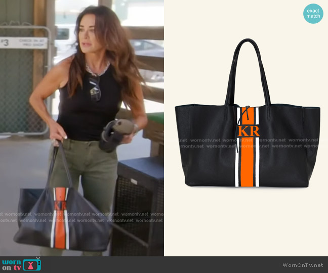 Lily and Bean Egerton Shopper Design Your Own worn by Kyle Richards on The Real Housewives of Beverly Hills