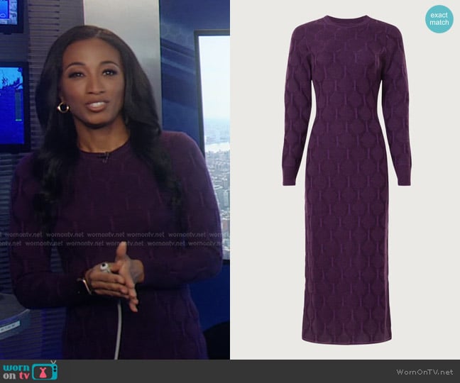 Thakoon Collective Long Sleeve Dress worn by Brittany Bell on Good Morning America