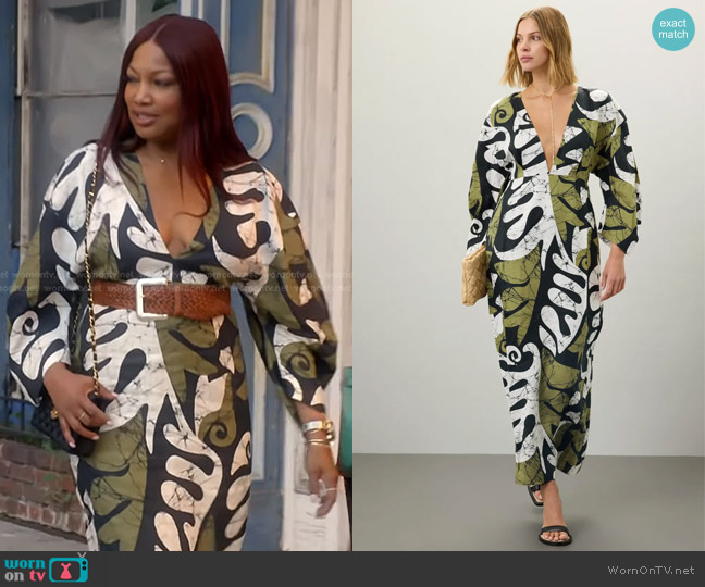 Mara Hoffman Irina Dress worn by Garcelle Beauvais on The Real Housewives of Beverly Hills