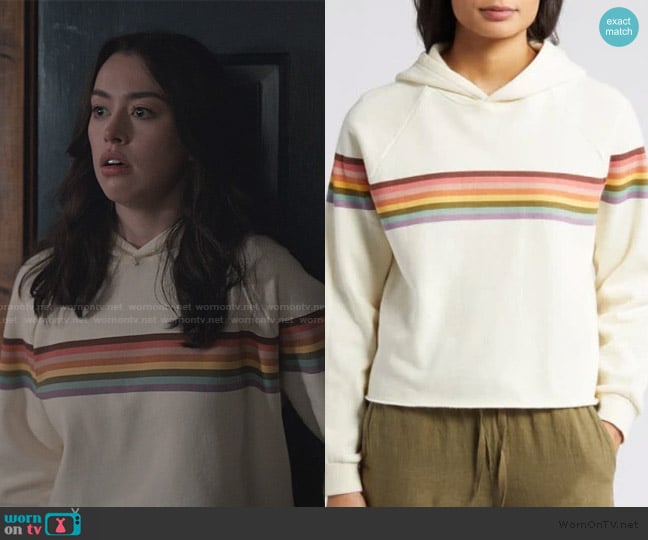 Marine Layer Anytime Cropped Hoodie worn by Annie Sullivan (Anneliese Judge) on Sweet Magnolias