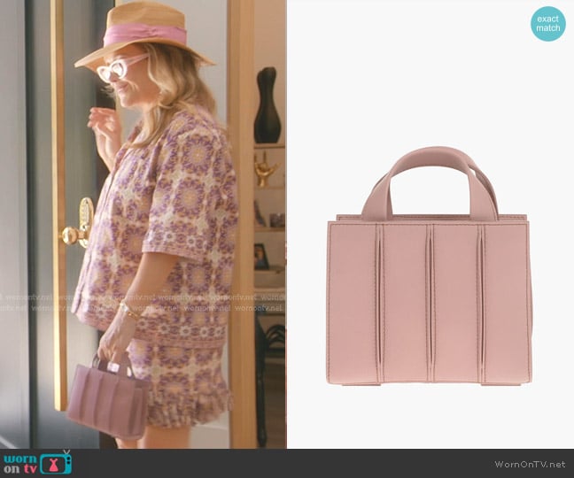 Max Mara Small Whitney Bag in Rose worn by Kathy Hilton on The Real Housewives of Beverly Hills