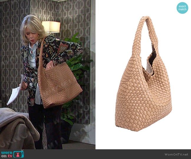 Melie Bianco Johanna Large Shoulder Bag worn by Hattie Adams (Deidre Hall) on Days of our Lives