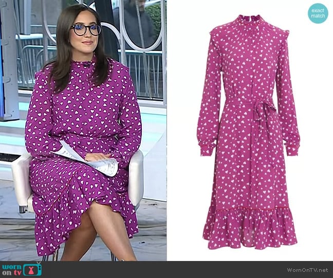 Resume Millah Polka Dot Print Dress worn by Savannah Sellers on Today