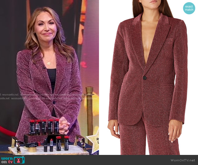 Neon Blonde Seventeen Blazer worn by Lori Bergamotto on Good Morning America