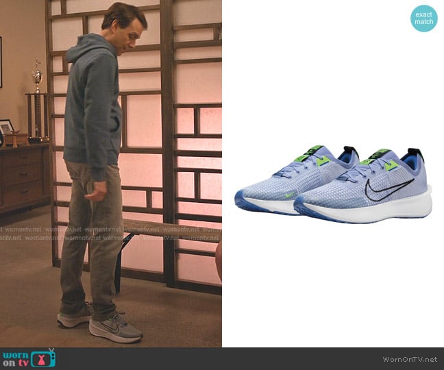 Nike Interact Run Sneakers in Grey worn by Daniel Larusso (Ralph Macchio) on Cobra Kai