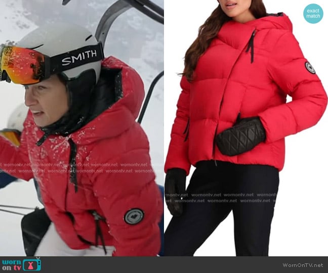 Obermeyer Calypso Down Jacket in Ski Patrol worn by Stephanie Gosk on Today