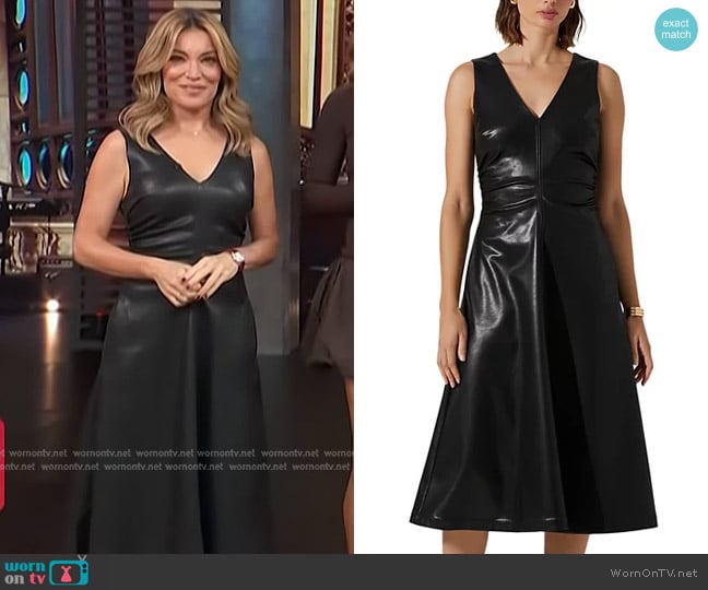 ASTR the Label Omaira Dress worn by Kit Hoover on Access Hollywood