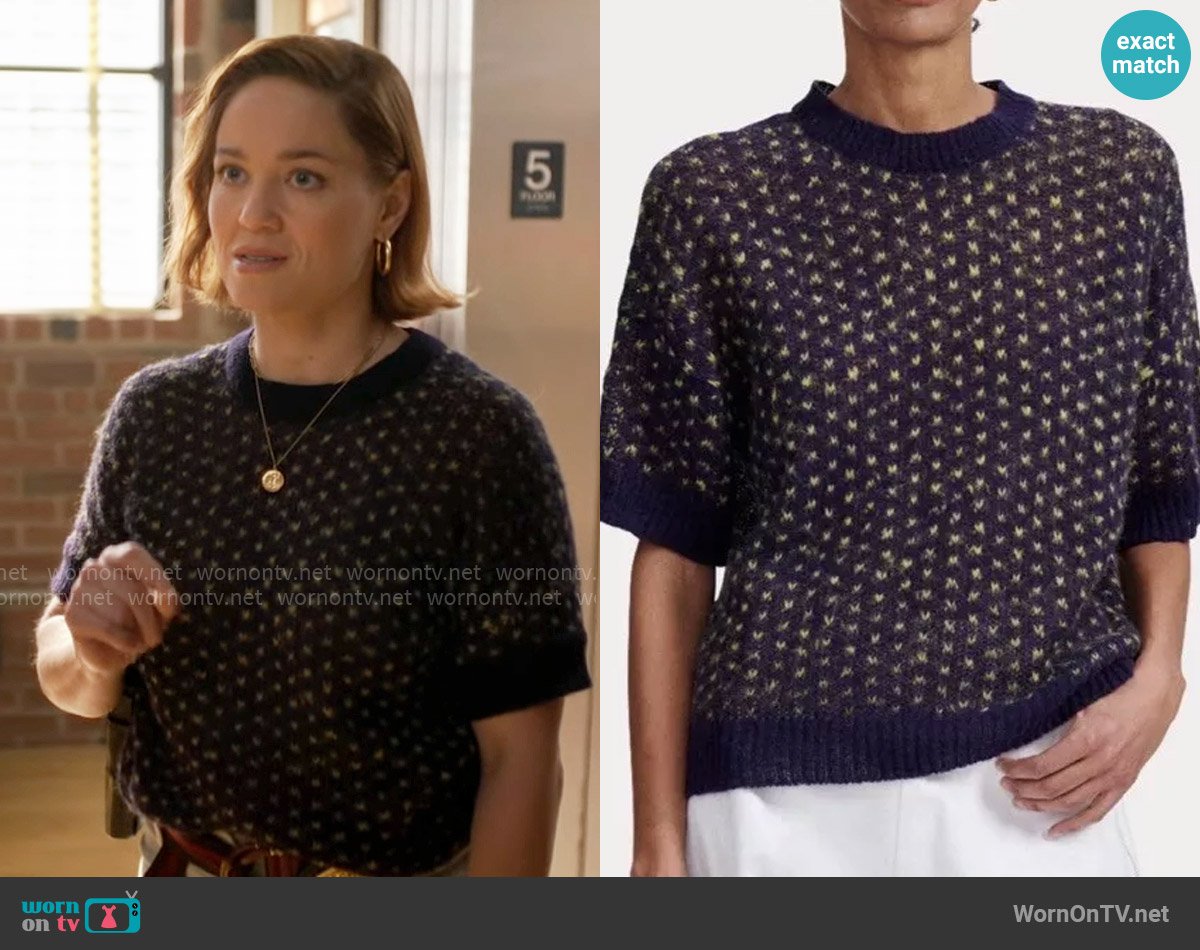 Rachel Comey Kuovi T-Shirt worn by Angie Polaski (Erika Christensen) on Will Trent