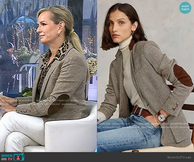 Ralph Lauren Herringbone Blazer worn by Dr. Jennifer Ashton on Today