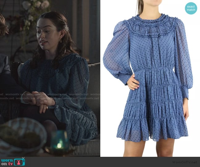 Sandro Gwen Dress worn by Annie Sullivan (Anneliese Judge) on Sweet Magnolias