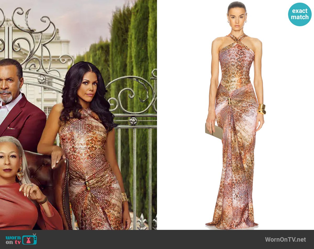 Silvia Tcherassi Toyah Dress worn by Dani Dupree (Karla Mosley) on Beyond the Gates