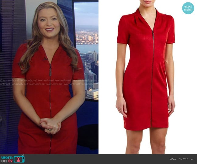 T Tahari Madeline Dress in Bolero worn by Dani Beckstrom on Good Morning America