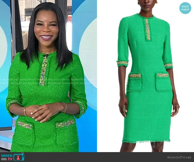 Dr. Michelle Henry’s green embellished dress on Today