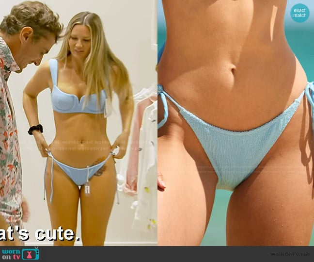 Molly’s blue knit bikini bottom on Southern Charm