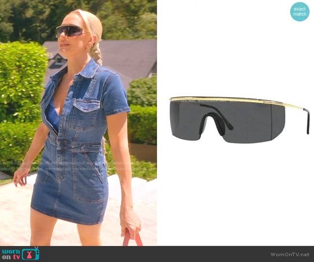 Tom Ford Sunglasses FT0980 in Gold worn by Erika Jayne on The Real Housewives of Beverly Hills