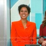Adriana Diaz’s red tie blazer on CBS Mornings